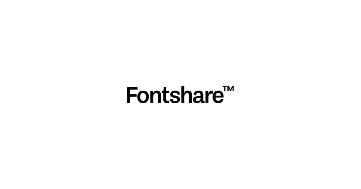 Cover image for Fontshare: Quality Fonts. Free.